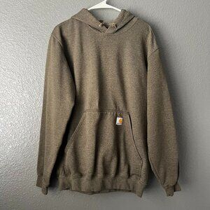 Carhartt Men’s Medium Brown Original Fit Hoodie Sweatshirt Kangaroo Pocket